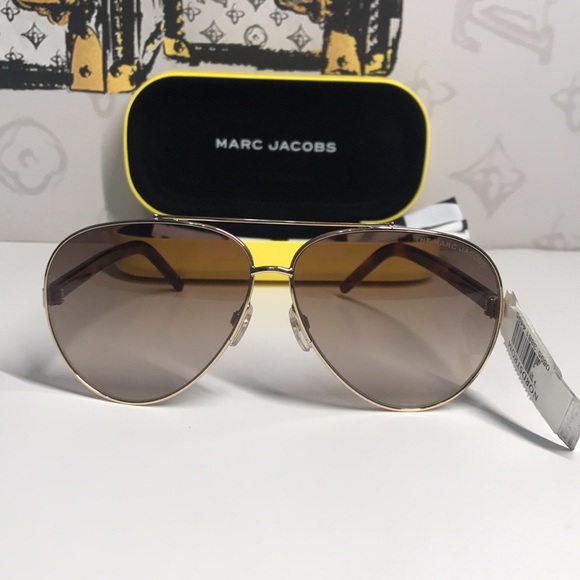 New Authentic Marc Jacobs MARC 522/S Sunglasses – Gold Havana / Brown Gradient main image 14